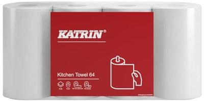 Keukenrol Katrin 2-laags 64 vel wit 87075 | 8 stuks