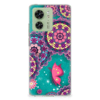 Motorola Edge 40 | Hoesje maken | Cirkels en Vlinders