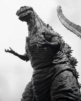 Godzilla S.H. MonsterArts Action Figure Godzilla (2016) The Fourth Orthochromatic Version 18 cm - thumbnail