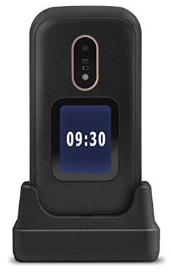 Doro 6060 GSM mobiele telefoon in elegant klapdesign (3 MP camera, 2,8 inch (7,11 cm) display, GPS, Bluetooth) zwart