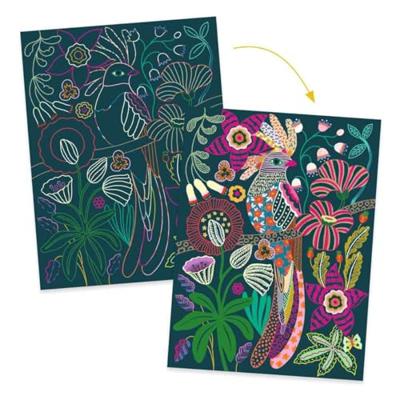 Kraskaarten - DJECO meerkleurig Kraskaarten - DJECO meerkleurig
