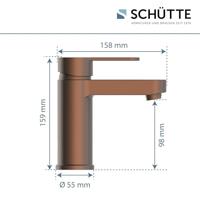 Schutte ELEPHANT ééngreepsmengkraan wastafel| koper mat 34213 - thumbnail