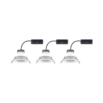 Paulmann 93875 Coin Slim LED-inbouwlamp Set van 3 stuks LED LED vast ingebouwd 18 W Wit (mat)