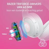 Razer Kraken Kitty V2 BT - Draadloze Bluetooth RGB Headset met Kitty-oortjes voor gamen en streamen (325g, TriForce 40mm Drivers, Bluetooth 5.2, ruisonderdrukkende microfoons) Wit - thumbnail