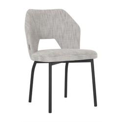 MUST Living Eetkamerstoel 'Bloom' kleur Lichtgrijs