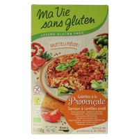 Provencaalse burgers 2 x 100g glutenvrij vegan bio 2 Stuks - thumbnail