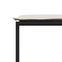 15-delige Tuinset met kussens poly rattan zwart - thumbnail