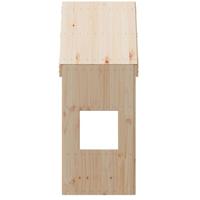 Kinderbedhuisje 55x84x132 cm massief grenenhout - thumbnail