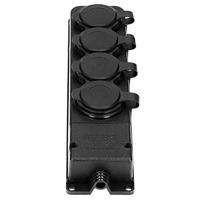 Enzo Orno swd tafelcontactdoos prof zwart ip44 4v met klep - 6871956 - thumbnail