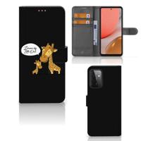 Samsung Galaxy A72 Leuk Hoesje Giraffe - thumbnail