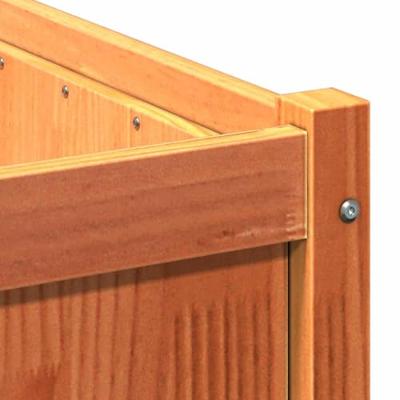 Plantenbak 90x50x50 cm massief grenenhout waxbruin