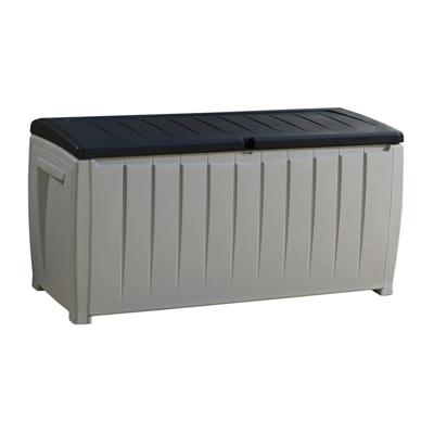 Novel keter kussenkist / opbergbox 340 liter grijs / zwart