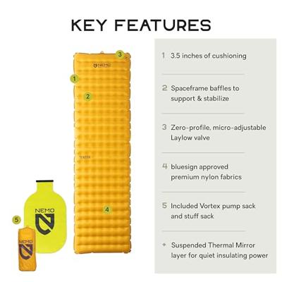 Nemo Tensor Trail Regular Slaapmat Mango/Huckleberry Regular