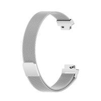 Fitbit Inspire 2 & Ace 3 Milanese bandje - Maat: Large - Zilver - thumbnail