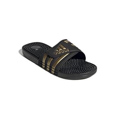 adidas Adissage Slippers Zwart Goud - thumbnail