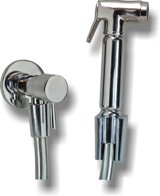 Wiesbaden Basic bidet handdouche set wand rond chroom