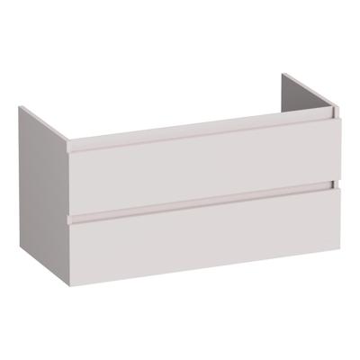 Brauer Joy - Onderkast - 100 cm - met 2 Softclose Lades Greeploos en 1 Sifon Uitsparing - Mat Zand
