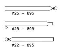 Campking Verandastang 22/25mm 170-250cm - thumbnail