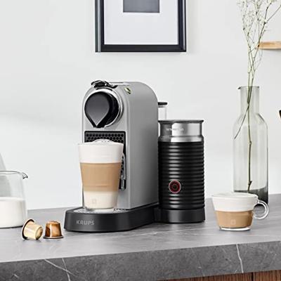 Krups Nespresso Citiz XN761B + Aeroccino Nespresso Zilver - thumbnail