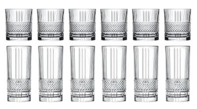Cookinglife Glazenset (cocktailglazen & longdrinkglazen) Monea - 12 delige set