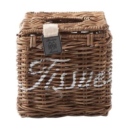 Riviera Maison Rustic Rattan tissuebox mandje Riviera Maison Rustic Rattan tissuebox mandje