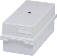 Kaartenbak exacompta a6 355 x 171 x 139 mm lang grijs - thumbnail