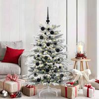 Kerstbal Set met 150 LED 61 pcs Zwart Kunststof - thumbnail