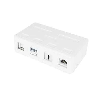 ACT Unloaded surface keystone mount box voor 4 keystone jacks ACT Unloaded surface keystone mount box voor 4 keystone jacks