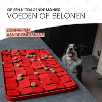 Eat Slow Live Longer Lick Mat Dimensions Flower Red - thumbnail