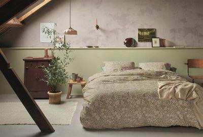 Ariadne at Home Shapes Groen dekbedovertrek