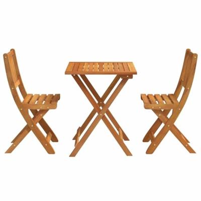 Bistroset 3 pcs Bruin Massief acaciahout