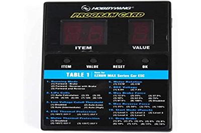 Hobbywing programmeerkaart (Xerun, Stock, EZRun, Quicrun)