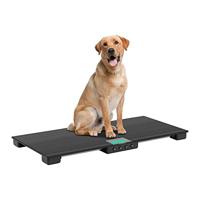 Steinberg Systems SBS-PS-1500 dierenweegschaal 150 kg / 50 g antislipmat LCD vloerweegschaal kleine dierenweegschaal veterinaire weegschaal - thumbnail