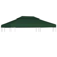 VidaXL Vervangend tentdoek prieel 310 g/m² 3x4 m groen - thumbnail