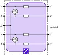 DEHN 920310 BXT ML4 B 180 Combi-afleider Overspanningsbeveiliging voor: Verdeelkast 20 kA 1 stuk(s) - thumbnail