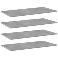 VidaXL Wandschappen 4 st 80x40x1,5 cm bewerkt hout betongrijs - thumbnail
