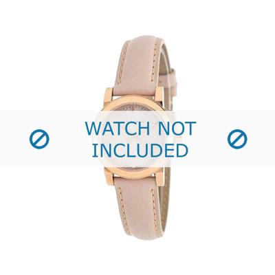 Horlogeband Burberry BU9210 Leder Roze 14mm Horlogeband Burberry BU9210 Leder Roze 14mm