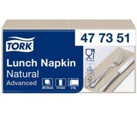 Lunchservet tork advanced achtstevouw naturel - thumbnail