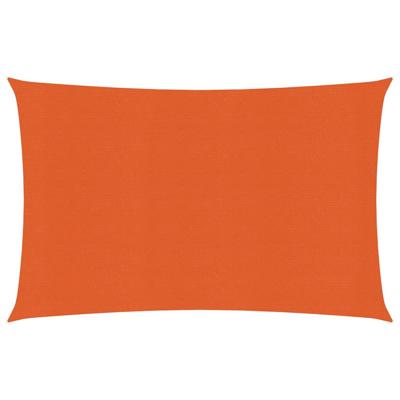 VidaXL Zonnezeil 160 g/m² 2,5x4 m hdpe oranje