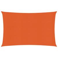 VidaXL Zonnezeil 160 g/m² 2,5x4 m hdpe oranje - thumbnail