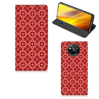 Xiaomi Poco X3 Pro | Poco X3 | Hoesje met Magneet | Batik Rood