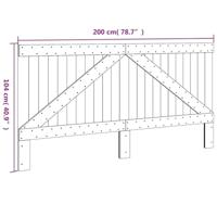 Hoofdbord 200x104 cm massief grenenhout - thumbnail