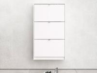 Schoenenkast SEAN 3 deuren wit - thumbnail