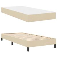 Boxspring bed Anders Crème 80 x 200 cm Stof - thumbnail