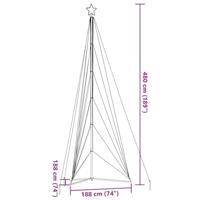 VidaXL Led-kerstboom 861 leds kleurrijk 478 cm - thumbnail