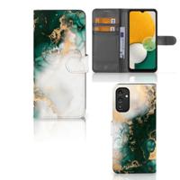 Bookcase voor Samsung Galaxy A14 5G Marmer Groen - thumbnail