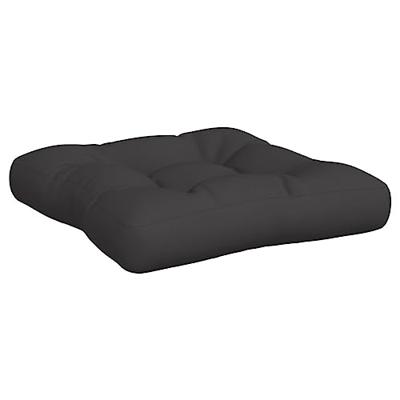 VidaXL Palletkussens 3 st stof zwart