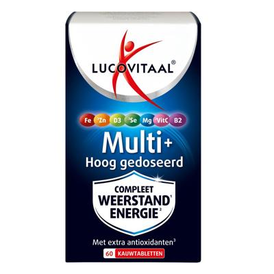 Lucovitaal Multi+ Weerstand Hoog Gedoseerd 60Kauwtabletten