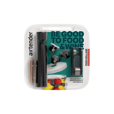Airtender vacuümpompset voedsel & wijn