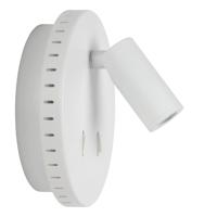 Lucide BENTJER - Bedlamp / Wandlamp - Ø 14 cm - LED - 3000K - Wit - thumbnail